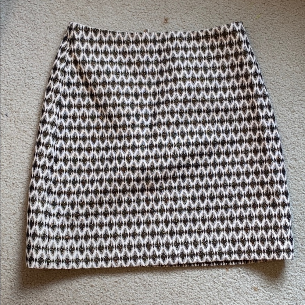 Loft Pencil Skirt - Gold, White and Black